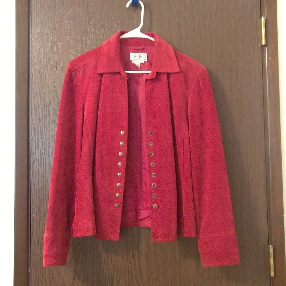 Live a Little Women's Suede Leather Jacket Size M